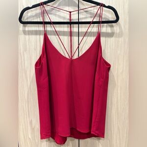 Bardot Strappy top maroon red top size S